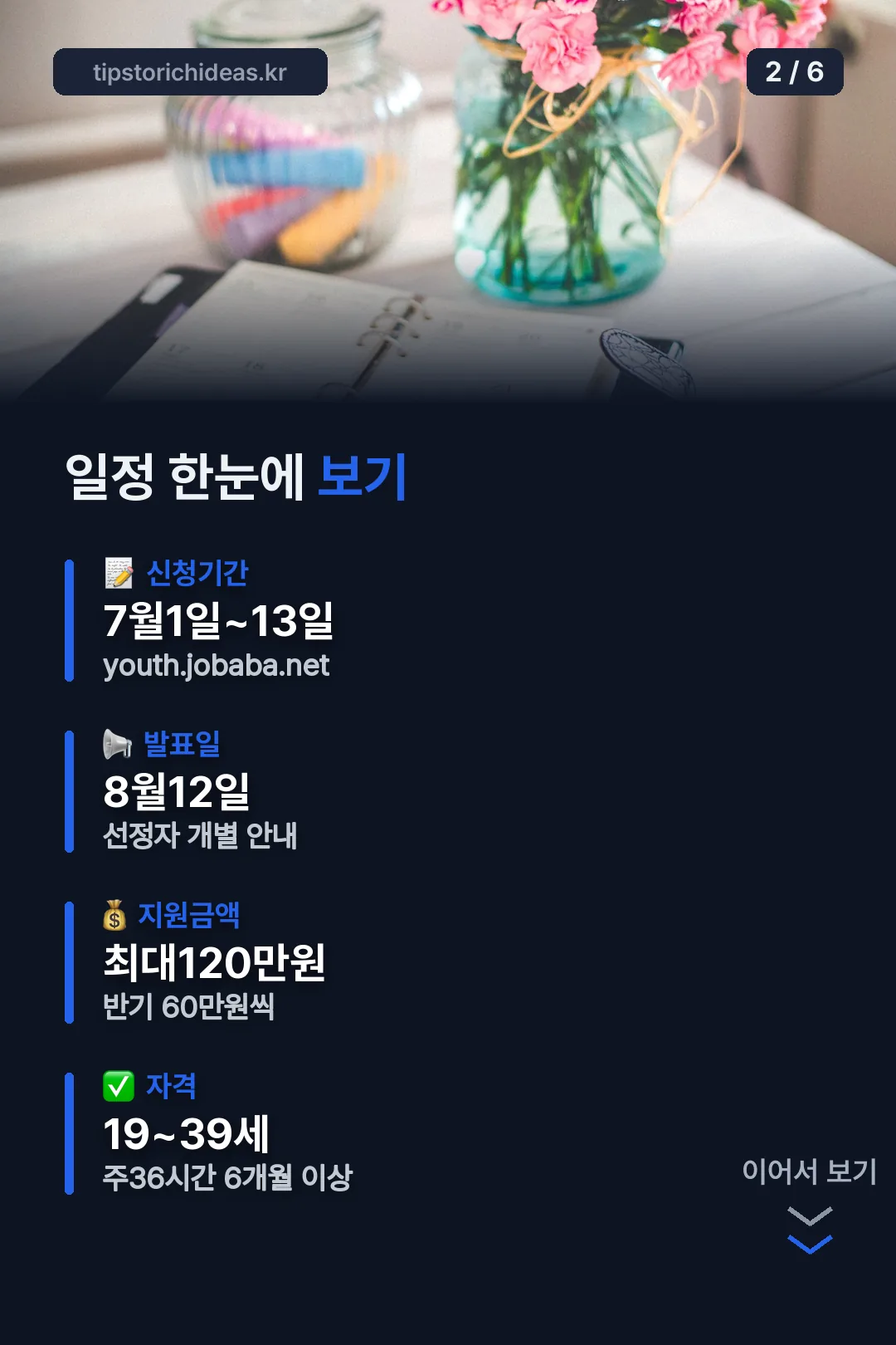 일정 요약 카드