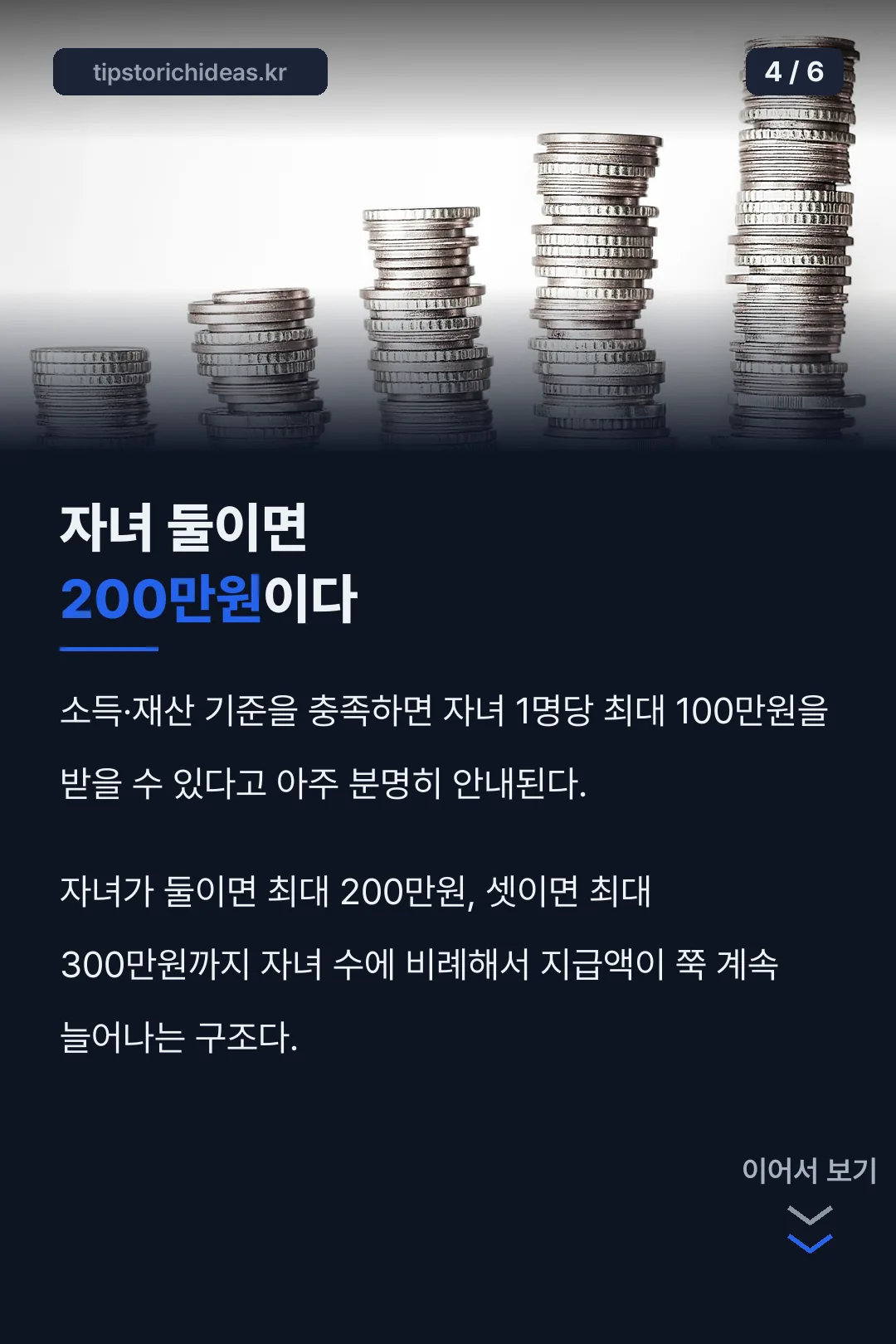 자녀 둘이면 200만원이다