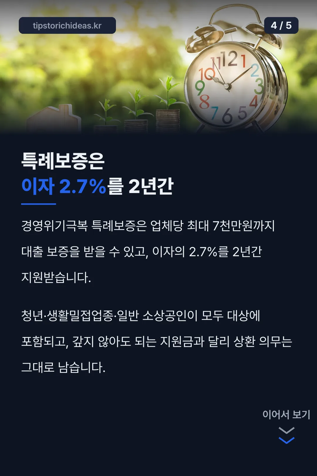 특례보증 이자 지원 구조