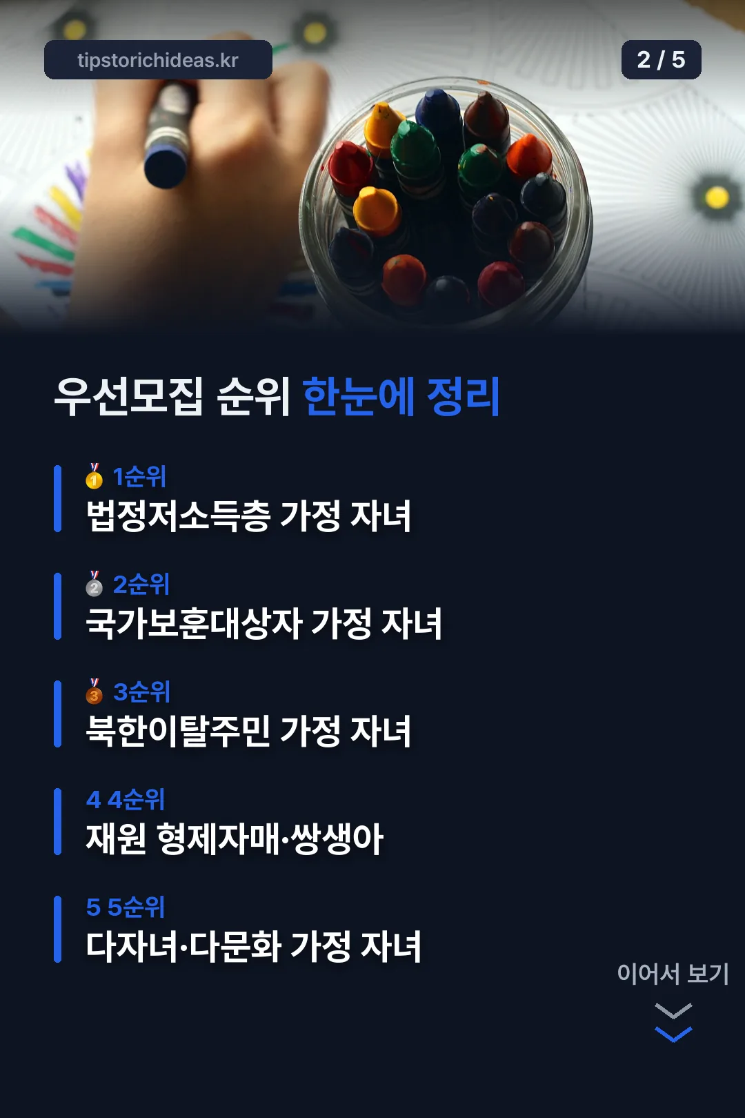 우선모집 순위 한눈에 정리